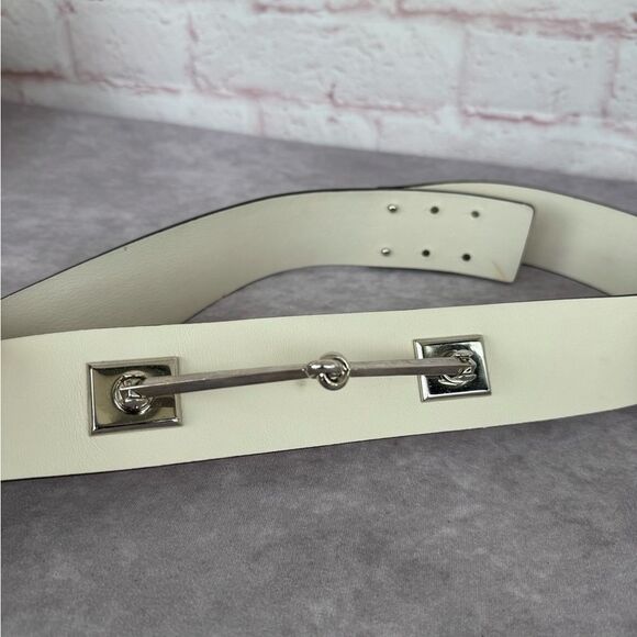 $565 Gucci Leather Horsebit Waist Belt w/Silver Horsebit 363024 90/36 - Picture 2 of 11
